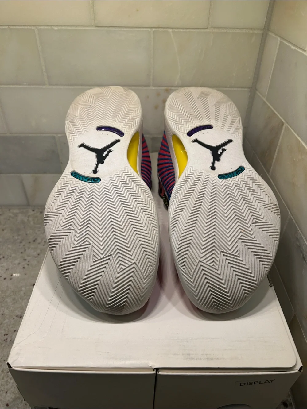 Jordan Kids Low-Top Sneakers - Pink & Aqua with Black Accents